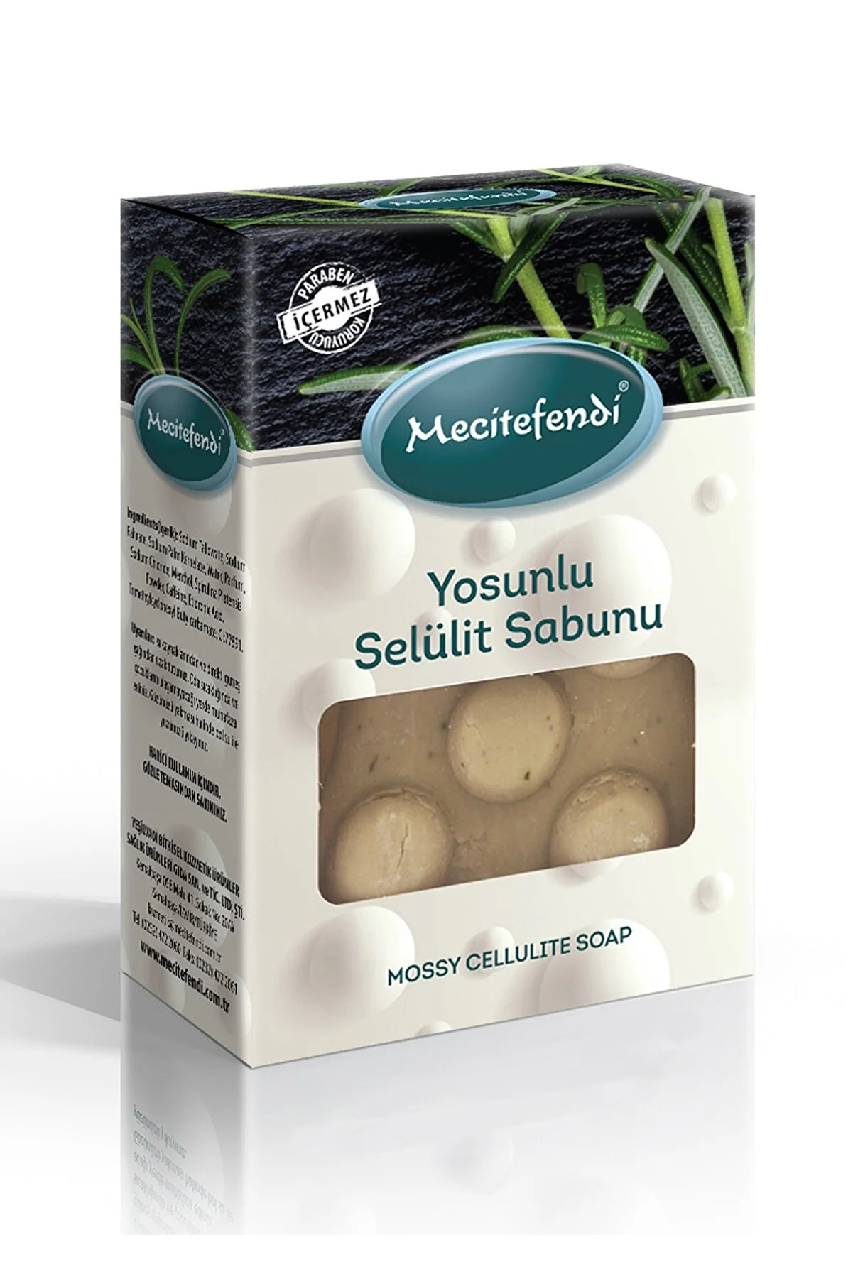 Yosunlu Şekilli Parabensiz Selülit Sabunu 150 Gr Mentollü