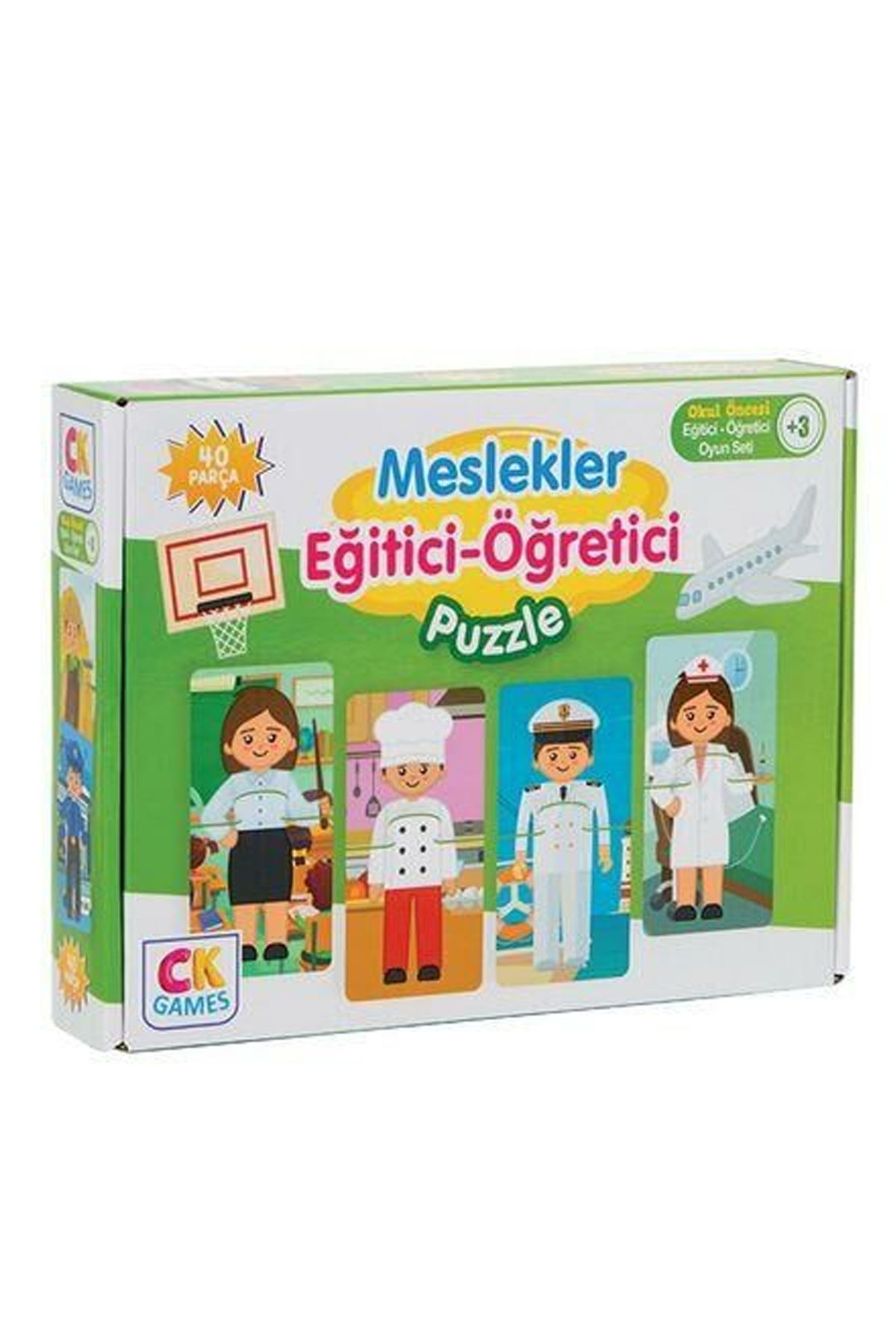 Eğitici Oyun Meslekler 40 Parça Puzzle