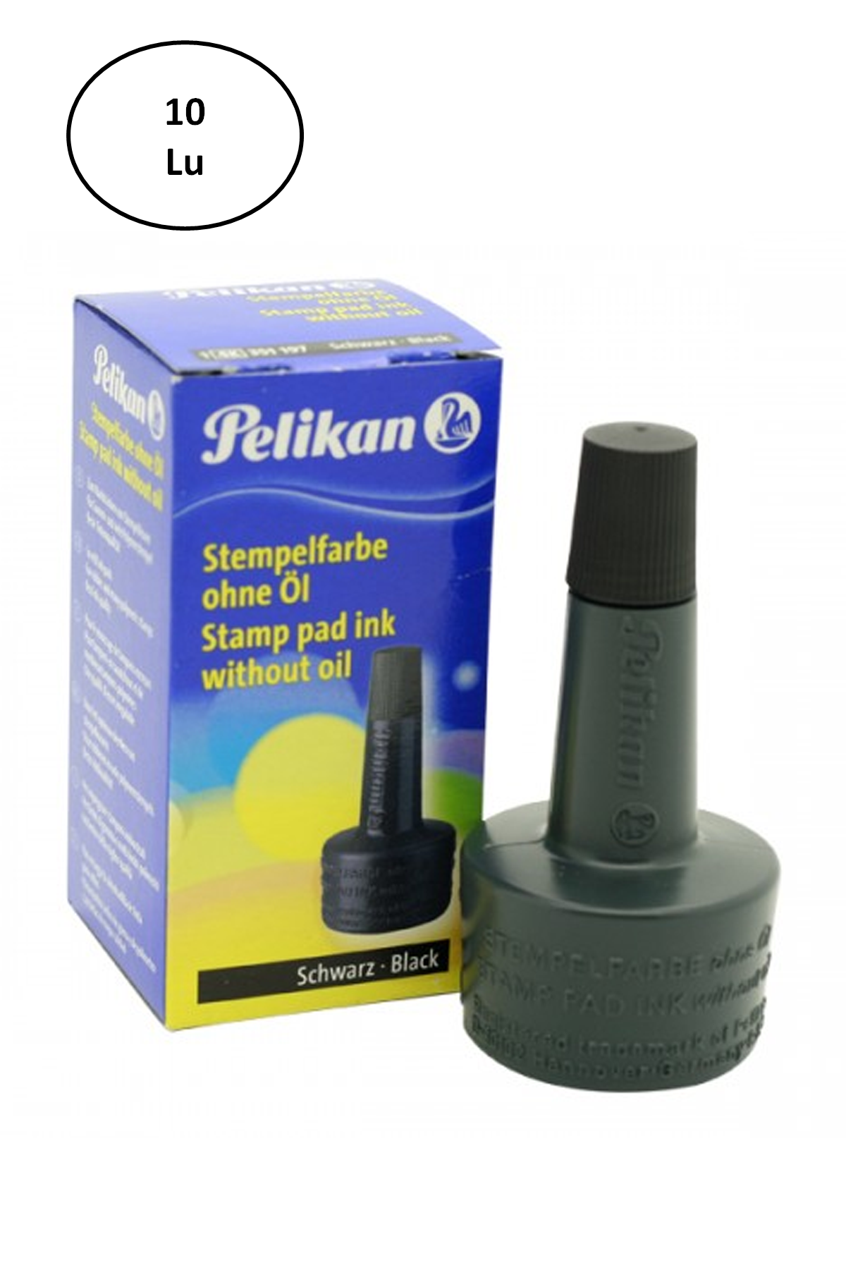 Pelikan Stampa Mürekkebi Siyah 28 Ml 10'lu