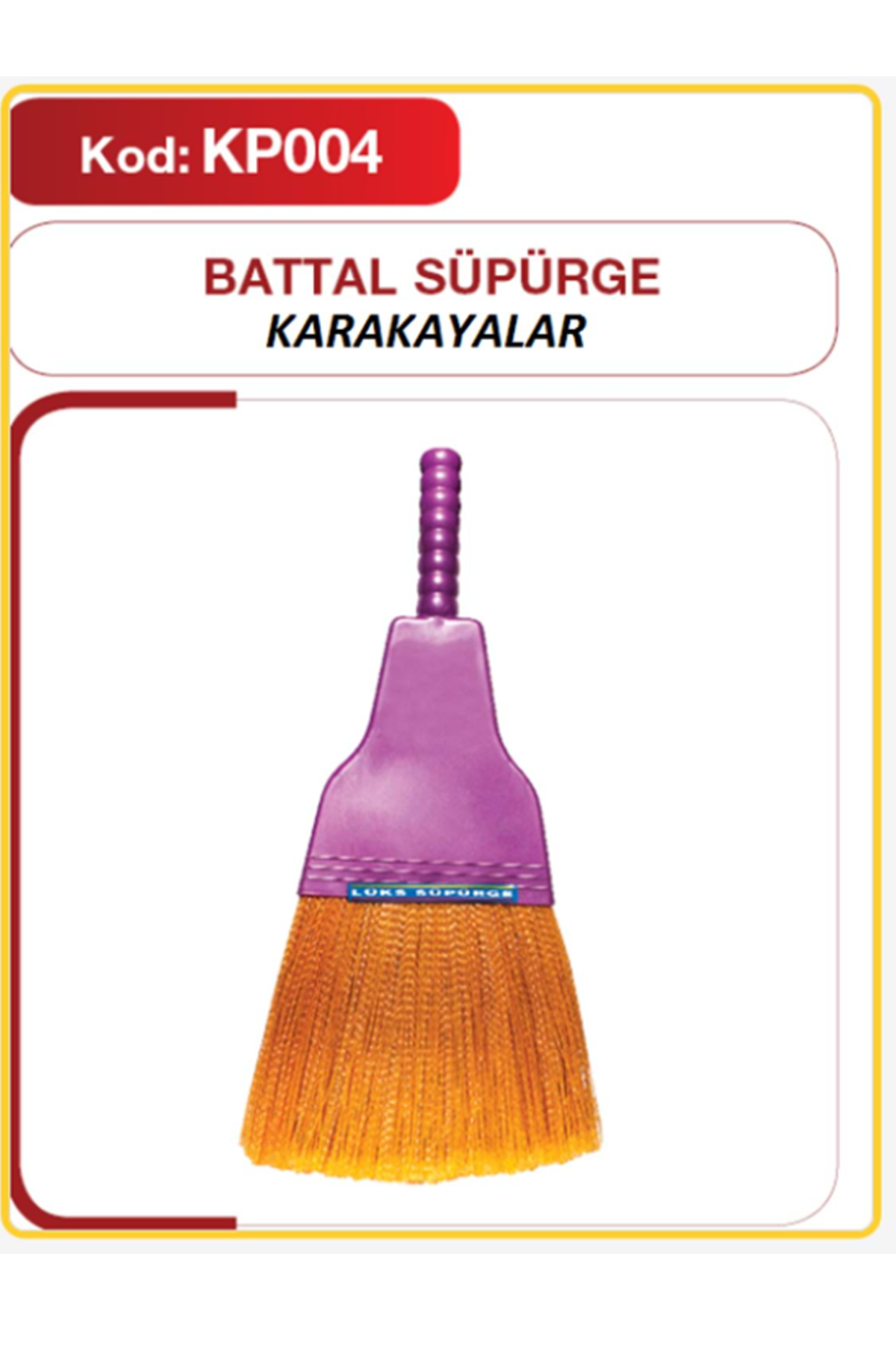 Karakayalar Plastik Süpürge (Battal) Royaleks-KP-004