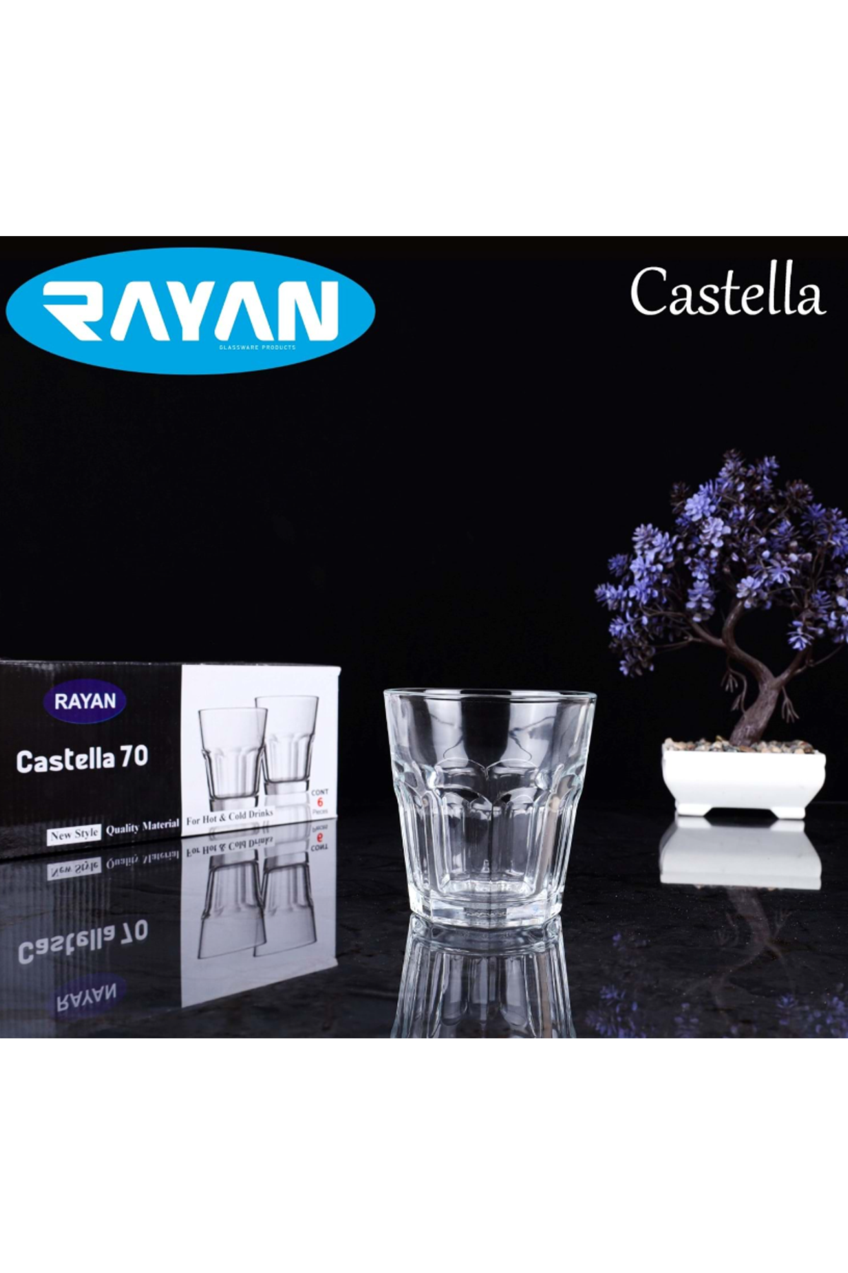 Castella 70 Model 6'lı Su Bardağı Royaleks-81732