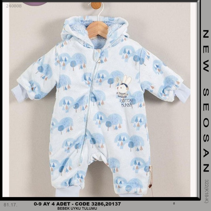 BEBEK UYKU TULUMU UNISEX 0-9 AY 4 ADET