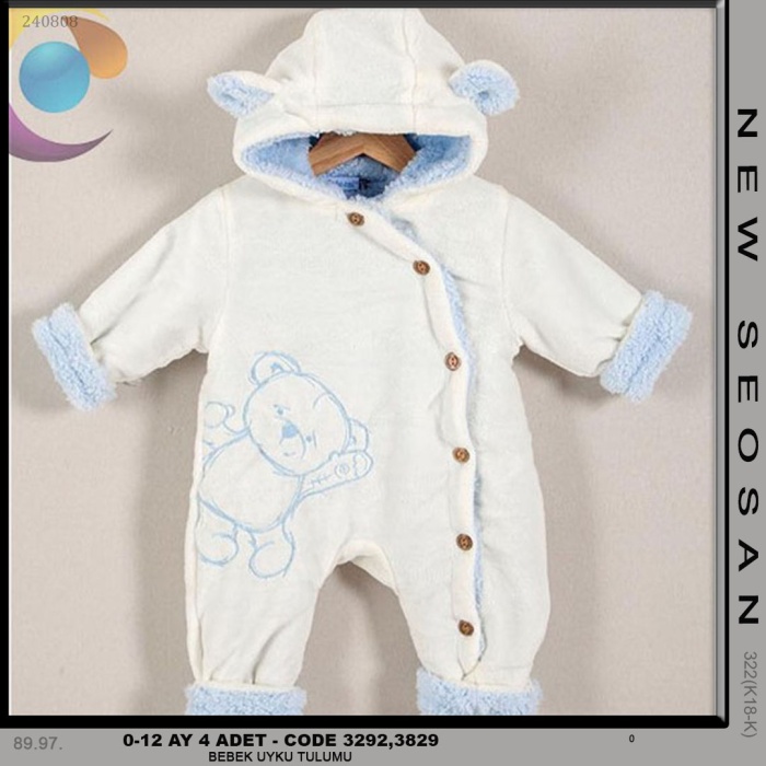 BEBEK UYKU TULUMU UNISEX 0-12 AY 4 ADET