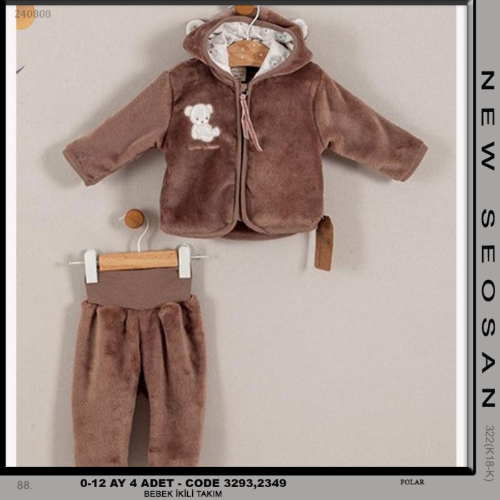 BEBEK İKİLİ TAKIM UNISEX 0-12 AY 4 ADET