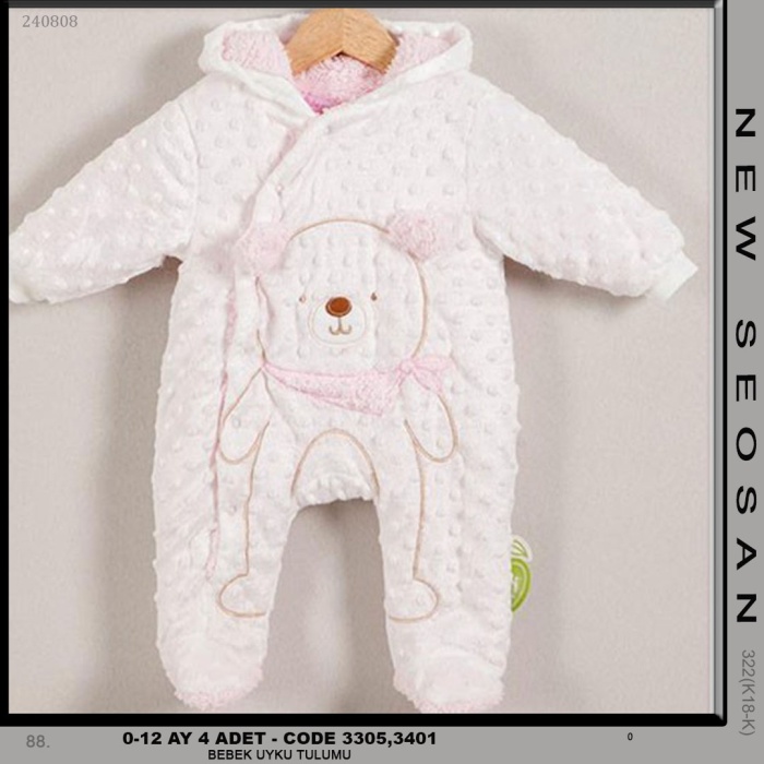 BEBEK UYKU TULUMU UNISEX 0-12 AY 4 ADET