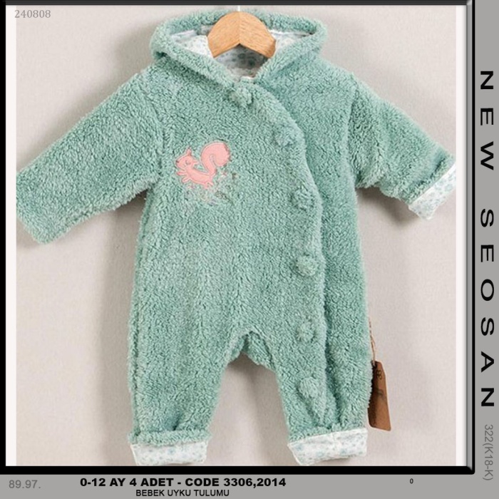 BEBEK UYKU TULUMU UNISEX 0-12 AY 4 ADET