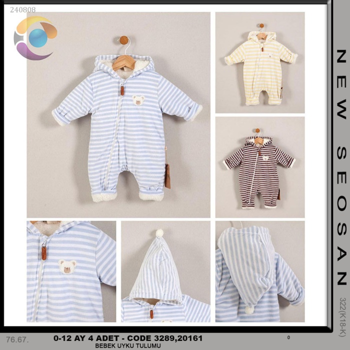 BEBEK UYKU TULUMU UNISEX 0-12 AY 4 ADET