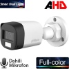 Dahua Bullet AHD Kamera 1080P Smart Dual Led Full Color Mikrofonlu Sesli HDCVI HAC-B1A21P-U-IL-A 2MP