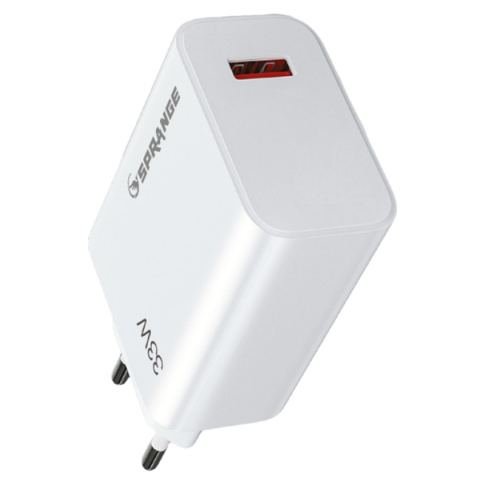 Sprange PT-33 33W Ultra Hızlı Turbo Şarj Qualcomm Quick Charge 4.0 Smart Charging