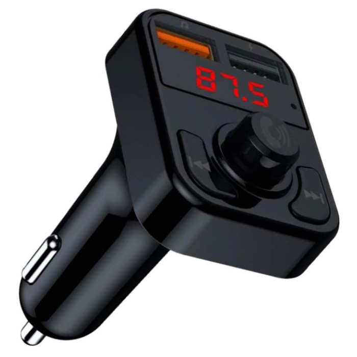 Concord C-614 Bluetooth Görüşme ve Müzik Dinleme Ekranlı Fm Transmitter Çift USB Şarj USB/TF