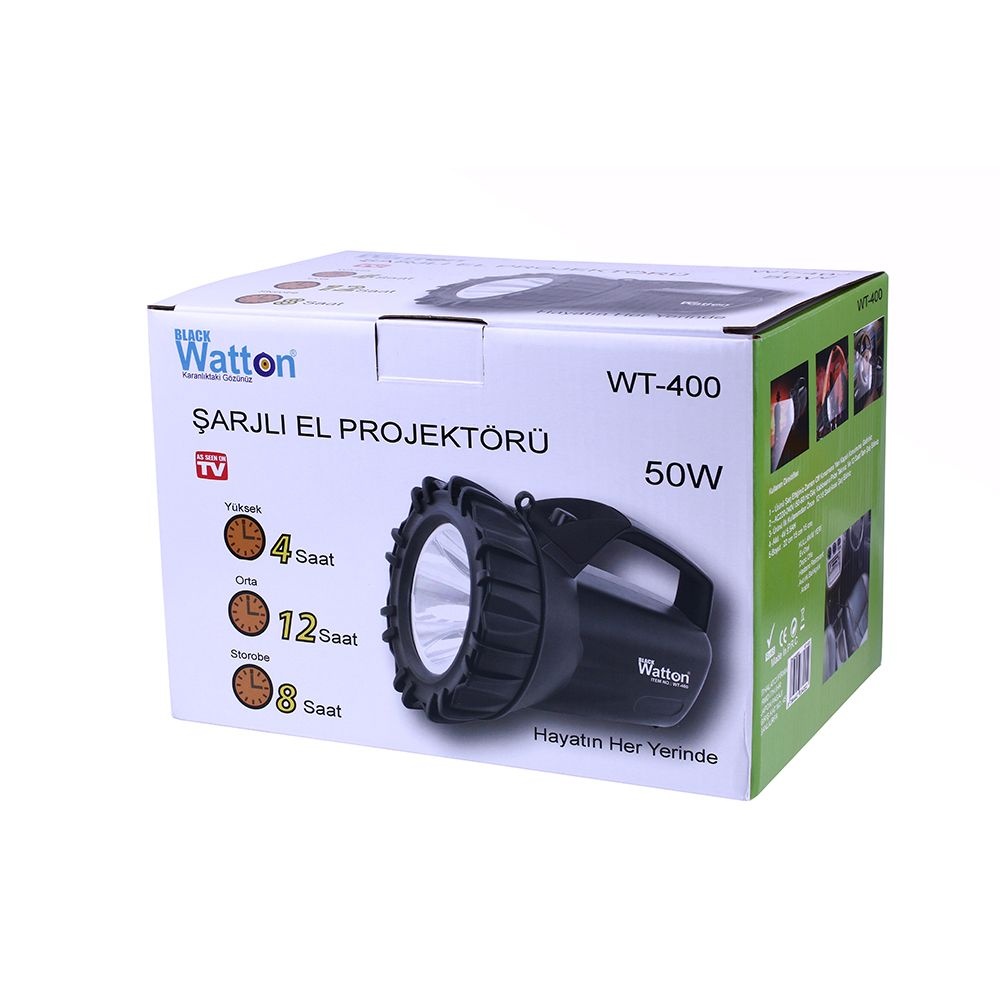 Şarjlı 50 W Büyük Fener Watton Wt-400