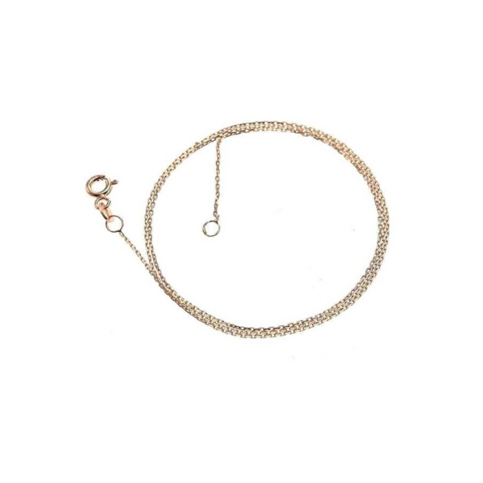 Hayalet Gümüş Üzeri Rose Gold Kaplama Kolye Zinciri 1 mm