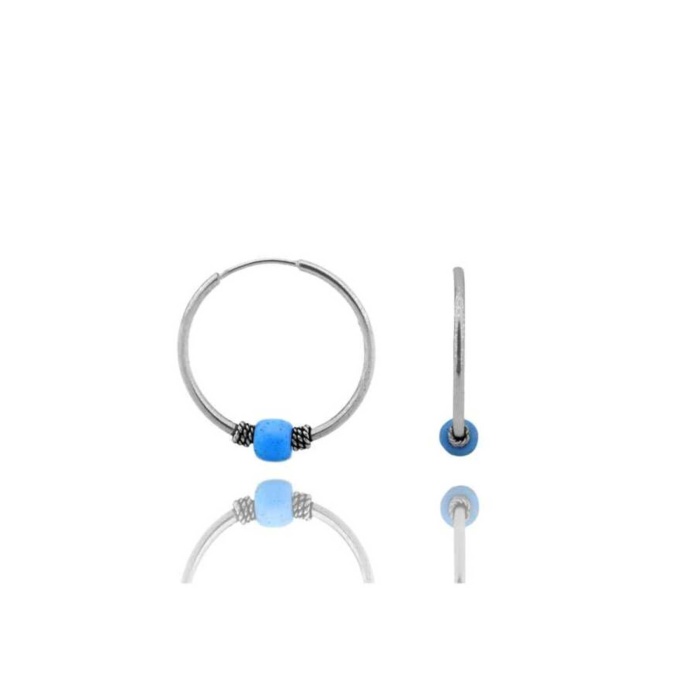 16 Mm Gümüş Halka Küpe