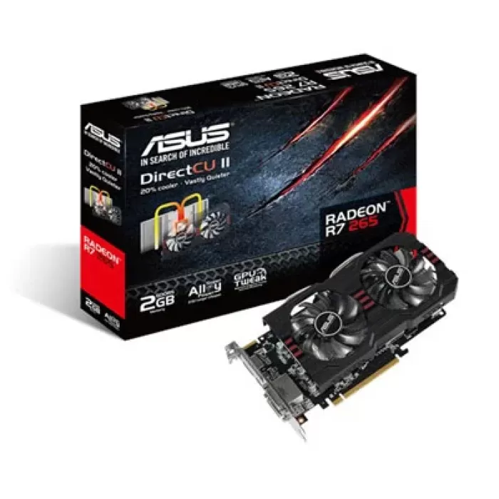 ASUS R7 265 DİRECTCU II GDDR5 2GB 256BİT AMD RADEON DX11.2 EKRAN KARTI