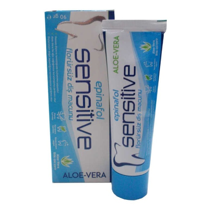 Diş Macunu Florürsüz Sensitive Aloe-Vera Özlü 90 Gr