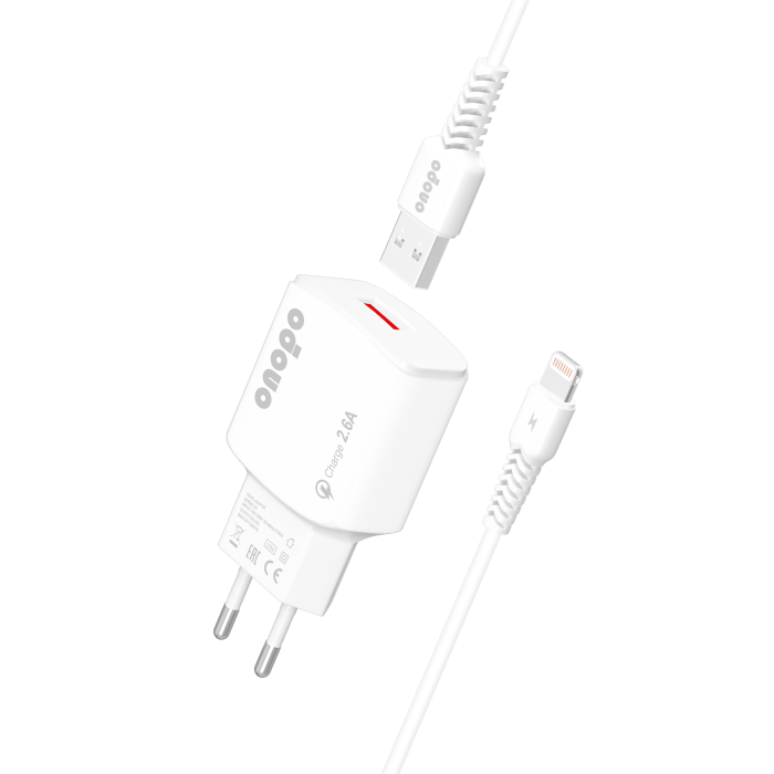 onopo İphone Apple Uyumlu Lightning Usb 2.6a Iphone Hızlı Şarj Cihazı 10w - X5