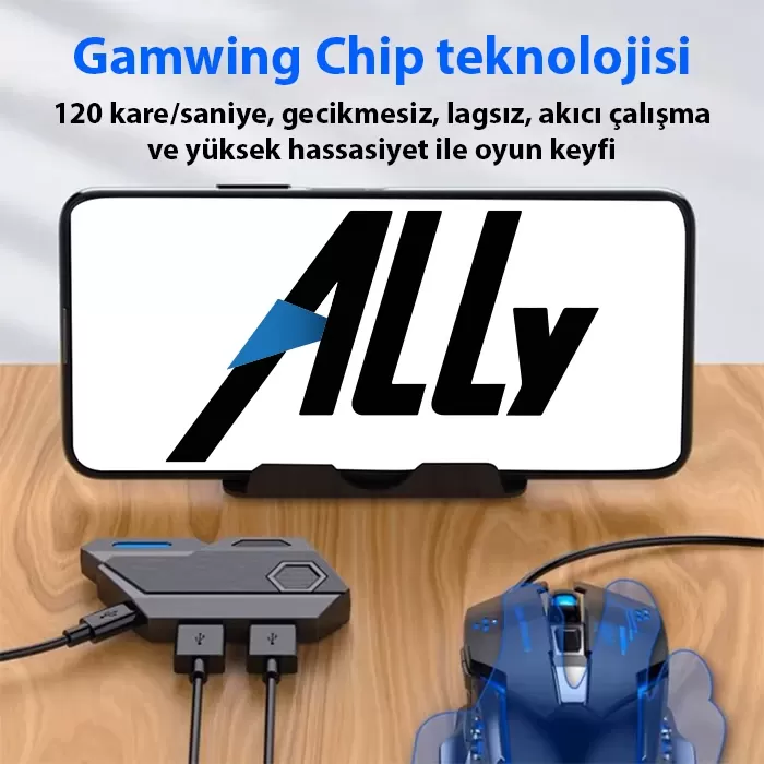 Mix Elite Plus - PUBG denetleyicisi için Gamepad mobil oyun klavye Mouse dönüştürücü Bluetooth IOS Android oyun adaptörü