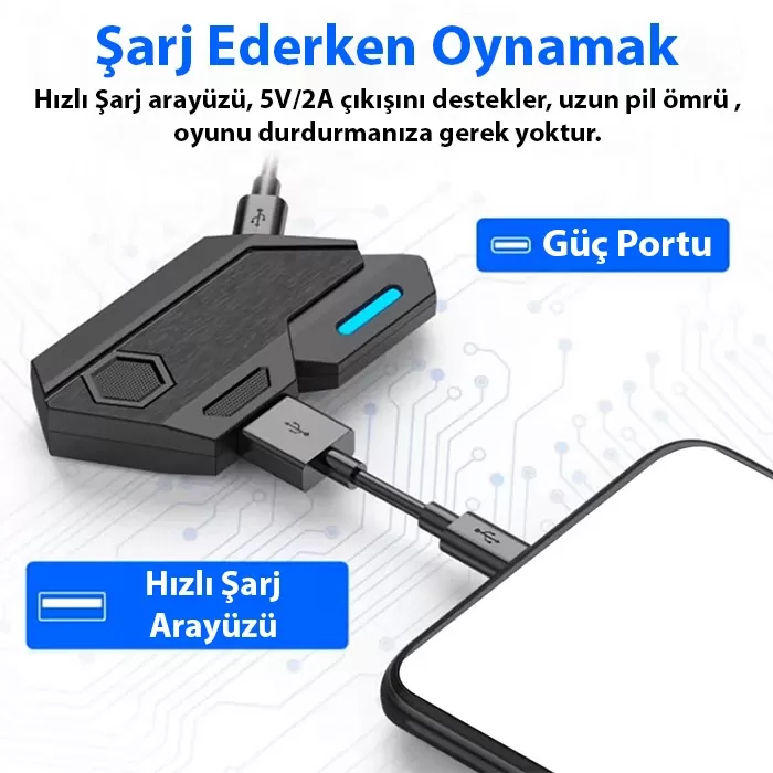 Mix Elite Plus - PUBG denetleyicisi için Gamepad mobil oyun klavye Mouse dönüştürücü Bluetooth IOS Android oyun adaptörü