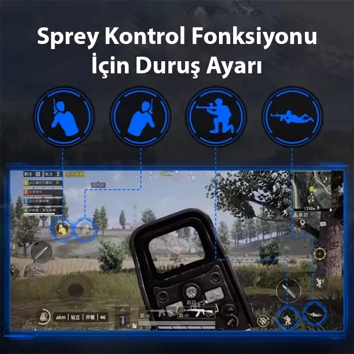 Mix Elite Plus - PUBG denetleyicisi için Gamepad mobil oyun klavye Mouse dönüştürücü Bluetooth IOS Android oyun adaptörü