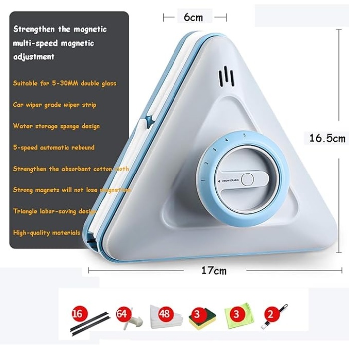 Mıknatıslı Cam Silme Aparatı Çift Cam İçin 4-32mm