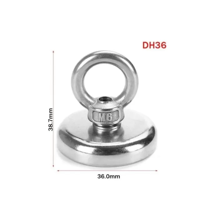 Magnet Fishing Neodyum Pot Mıknatıs, Çap 36mm, Kurtarma Mıknatısı