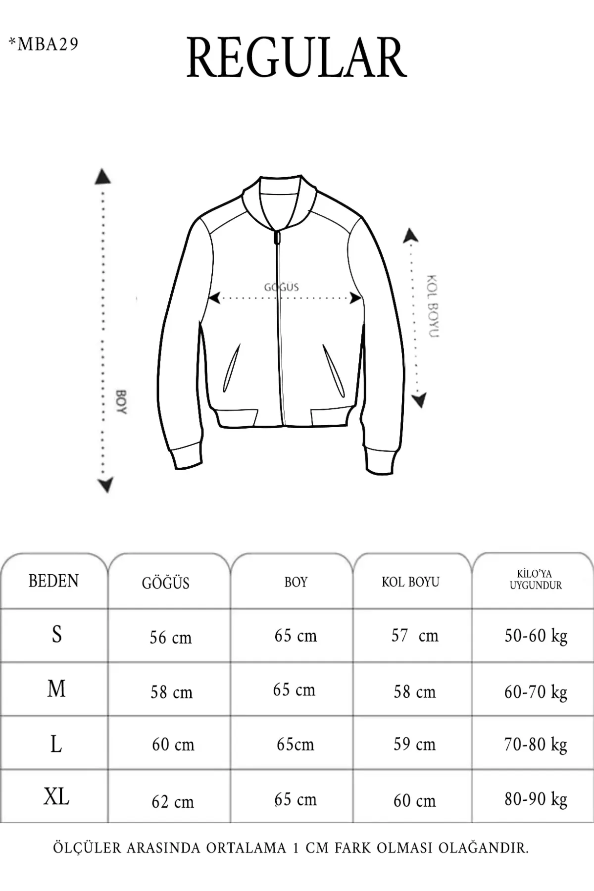 Unisex Uzun Kol Baskılı Bomber Ceket - Siyah