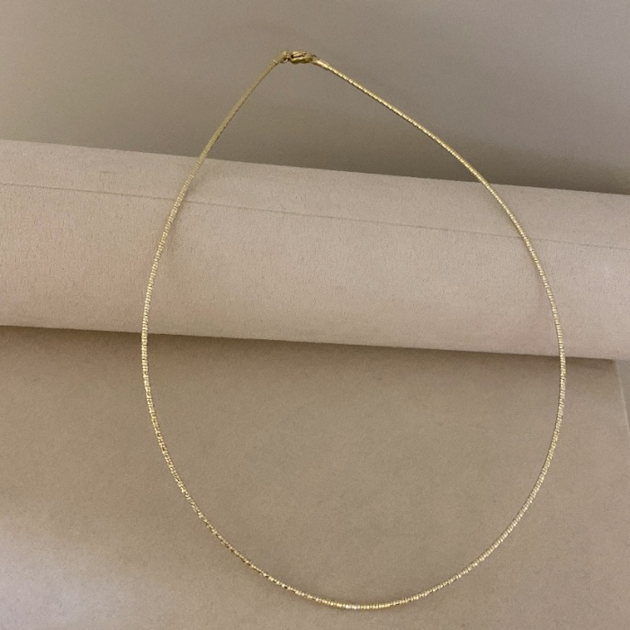 14K Vipseri Goldrengi Tel Choker(42 cm)