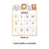 2024 Çocuk Odası İngilizce Takvim Duvar Sticker