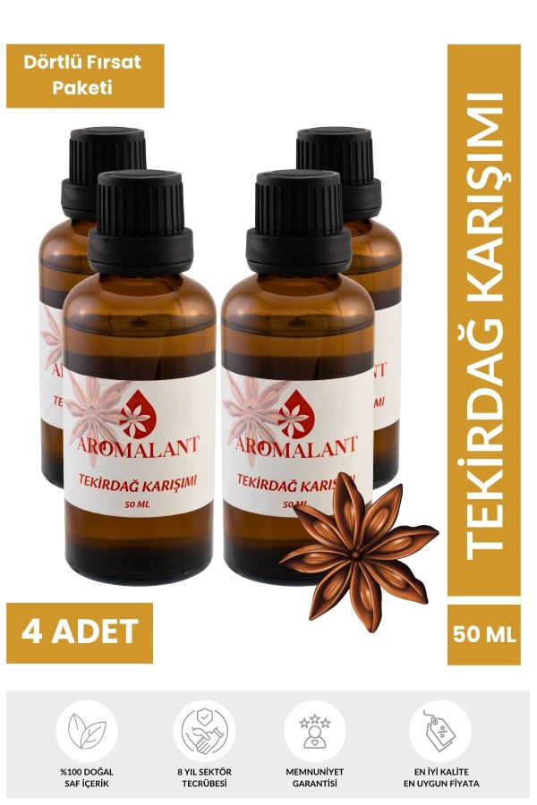 Dörtlü Set Tekirdağ Hazır Karışım Anason Kiti 50 ml