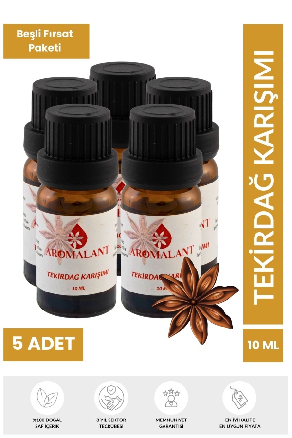 Anason Yağı Tekirdağ Altın Seri Yapım Kiti 10 ml X 5 Adet