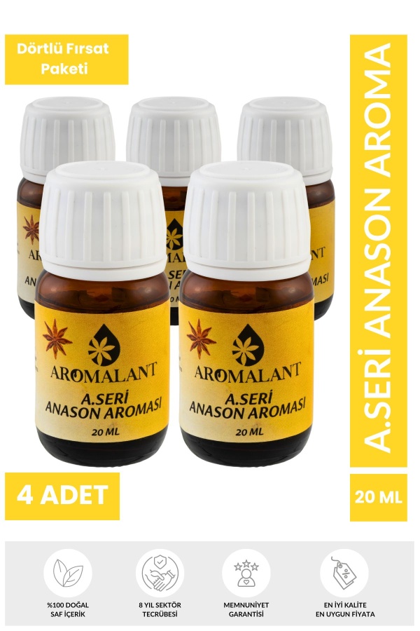 5li Set Altın Seri Anason Yağı - Hazır Karışım Altın Seri Kiti 100 ml