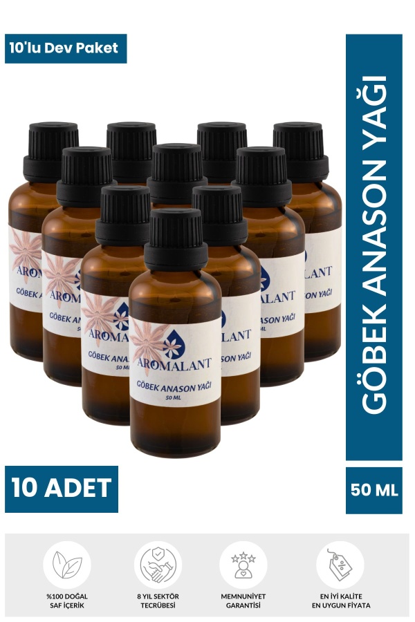 10lu Göbek Anason Yağı Hazır Karışım 50ML x 10