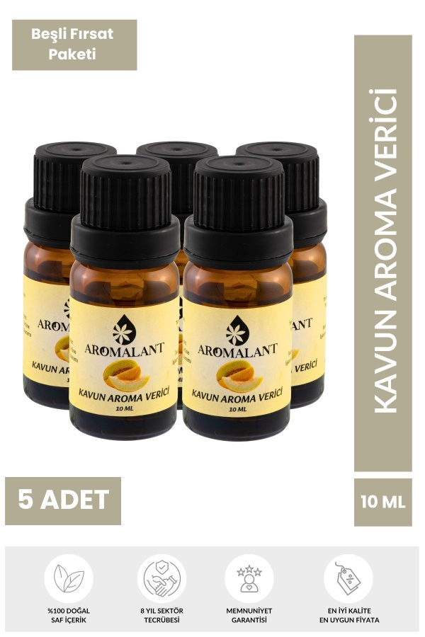 5li Set - Kavun Aroması Kavun Aroma Kiti - 5 x 10ML