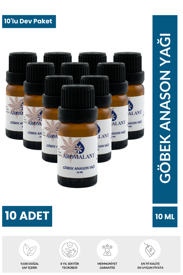 10lu Göbek Anason Yağı Hazır Karışım 10ML x 10