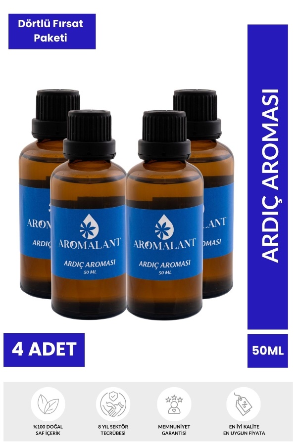 Ardıç Yağı Kiti 4lü Set- Ardıç Aroması - 4 x 50ml