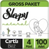 Sleepy Natural Bebek Bezi Gross Paket 4 Beden 7-14 Kg 100 Adet