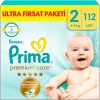 Prima Premium Care Bebek Bezi Fırsat Paketi 2 Beden 112 Adet