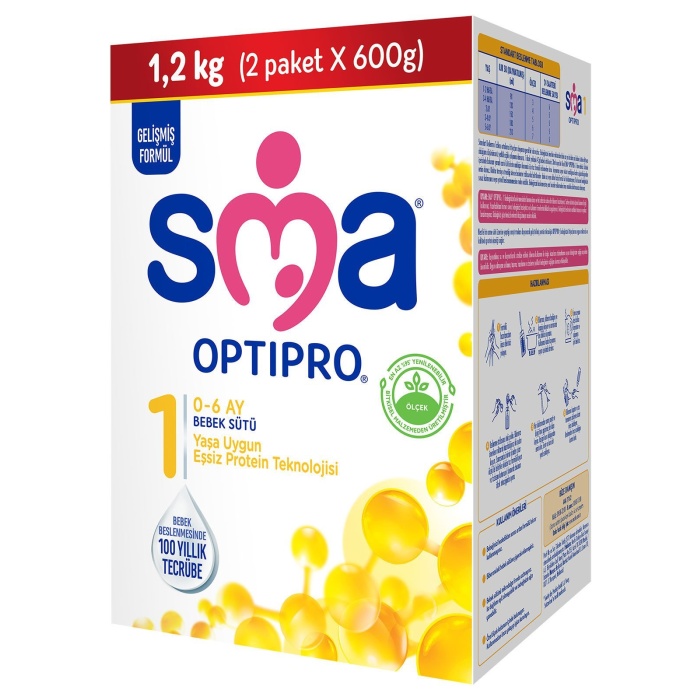 SMA Optipro Probiyotik 1 Bebek Devam Sütü 0-6 Ay 1200gr