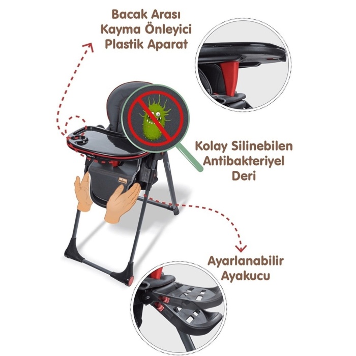 Baby Multiflex Mama Sandalyesi Gri