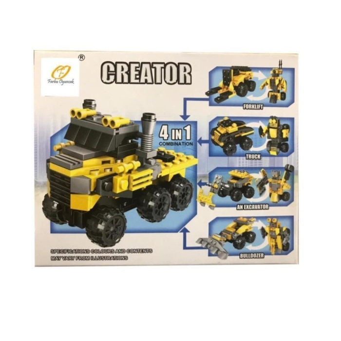 Lego 44 Parça 2in1 İnşaat Serisi - 123-77