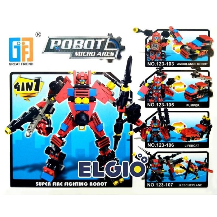 50 Parça 2in1 Robot Serisi - 123-103