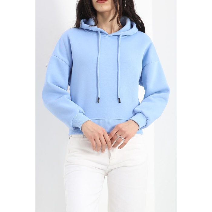 Kapşonlu Crop Sweat Bebemavi