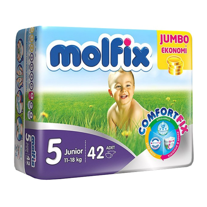 Molfix Premium Bebek Bezi Fırsat Paketi 5 Beden 11-18 Kg 42 Adet