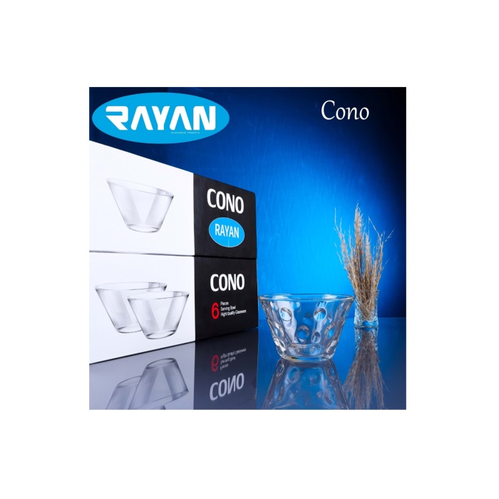 Rayan Cono 6lı Büyük Cam Kase