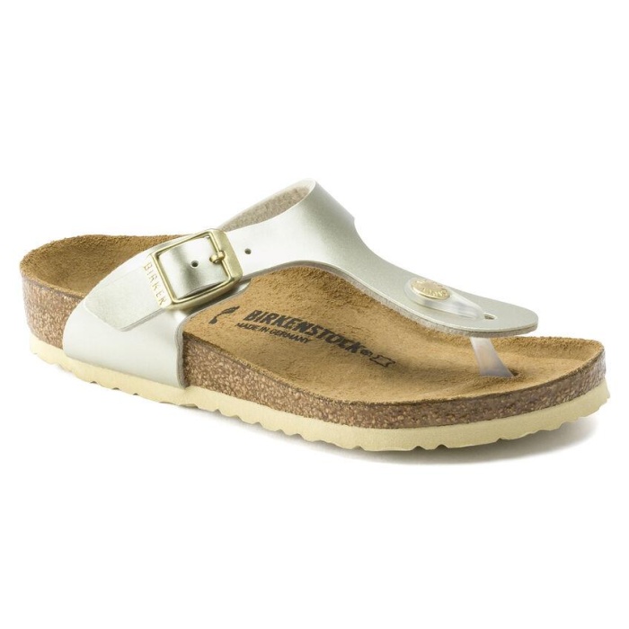 birkenstock 1015593 - ELECTRIC METALLIC GOLD GIZEH KIDS BF ÇOCUK TERLİK