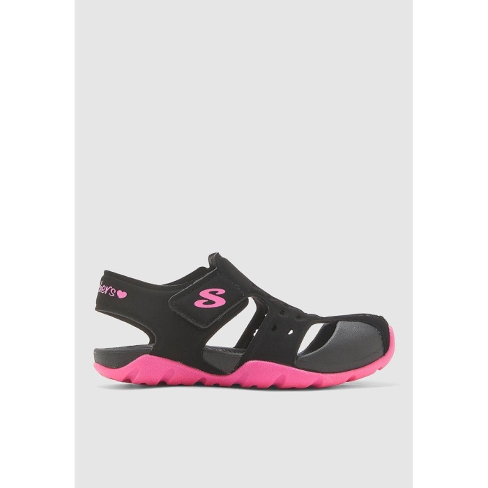 Skechers 86624L BKHP SIDE WAVE - HEART BLISS ÇOCUK SPOR SANDALET