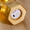 Led Işıklı Sevimli Kaktüs Dekoratif Masa Lambası Mini Biblo Gece Lambası Gold (4767)