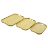 DİKDÖRTGEN - 3 BOY BAMBU AHŞAP TEPSİ SETİ 22X33--28X40--33X45CM (4767)
