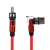 KIRMIZI 3İN1 (TYPE C- LİGHTNİNG- MİCRO USB) MANYETİK UÇ TAŞINABİLİR ŞARJ KABLOSU (4767)