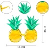 Tropikal Hawaii Ananas Şekilli Parti Gözlüğü 9.5 x 14 cm (4767)